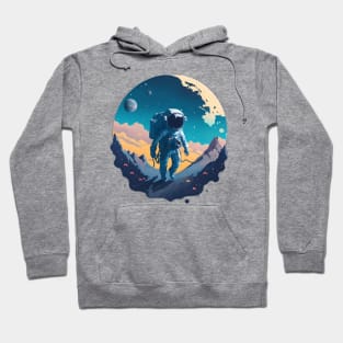 astronaut on the moon Hoodie